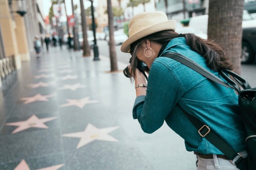 Hollywood Stars stop during Hollywood Bus Tour