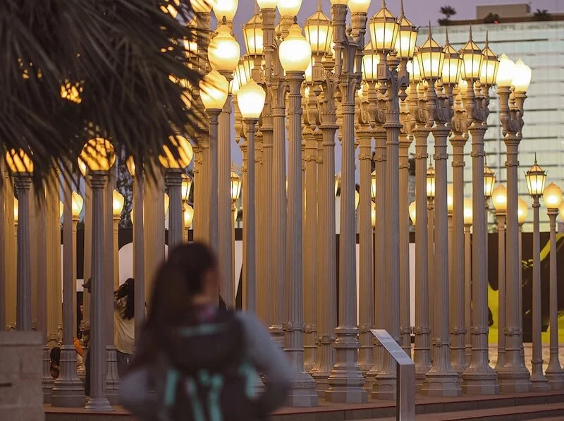 Urban lights installation at LA County Museum of Art