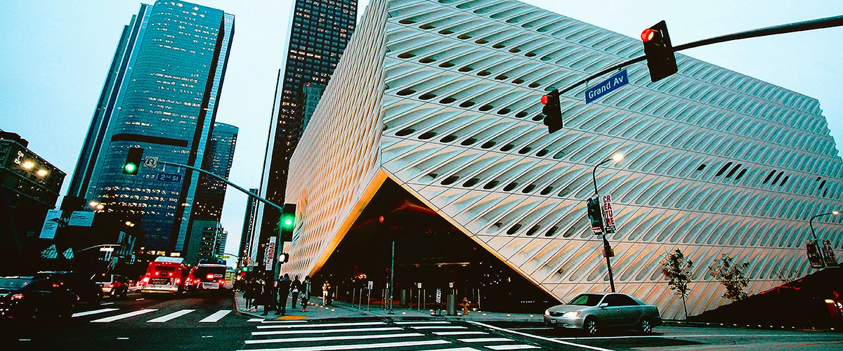 Modern downtown Los Angeles buildings and contemporary architecture
