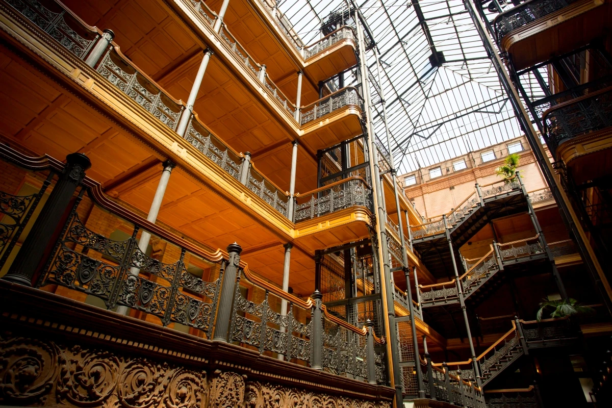 Bradbury Building interior Victorian architecture