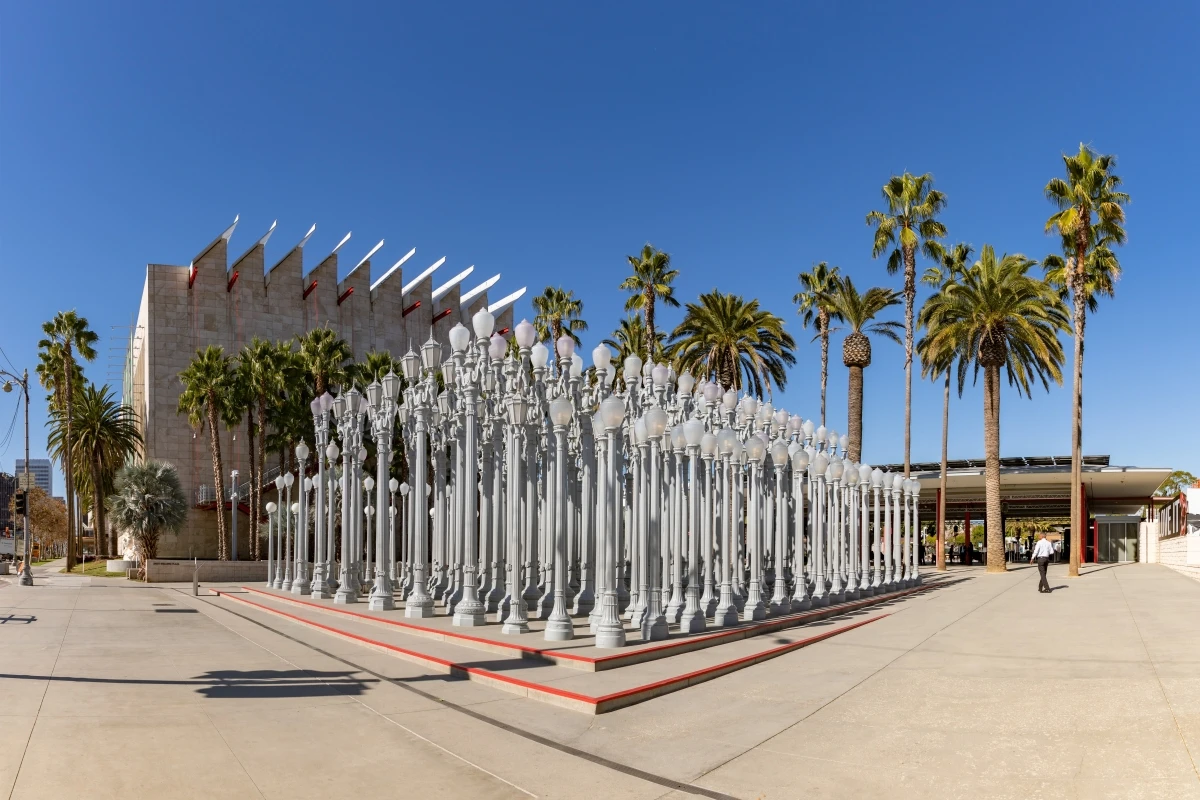 LACMA museum tours Urban Light art installation