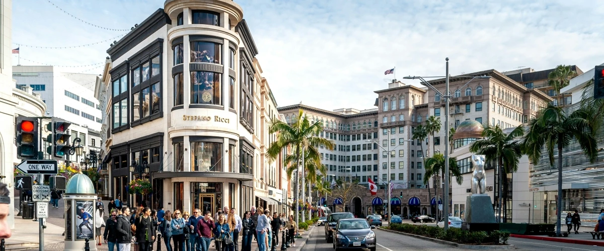 Rodeo Drive luxury shopping tour stop Beverly Hills