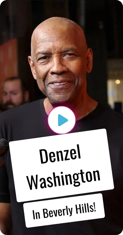 Denzel Washington being interviewed